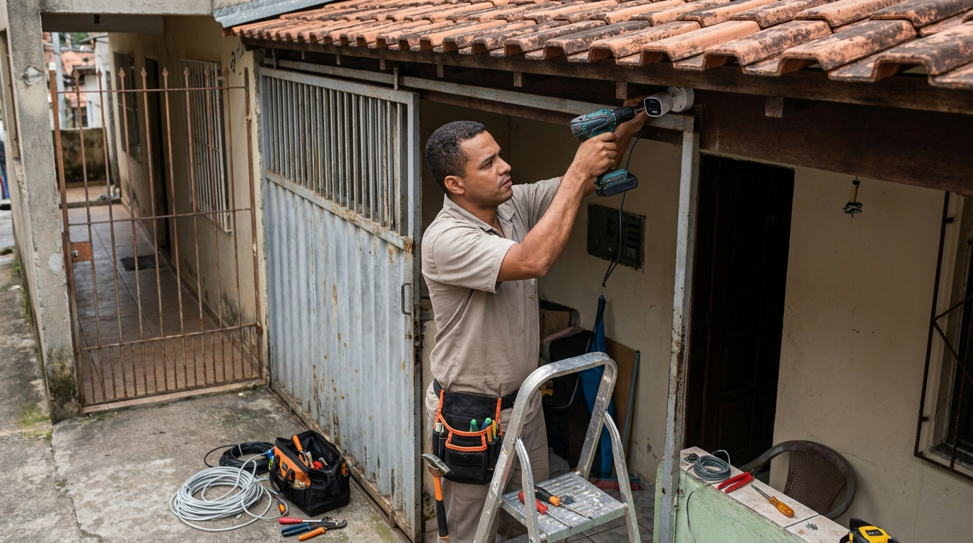 Instalação de Câmera Residencial em Americana‑SP