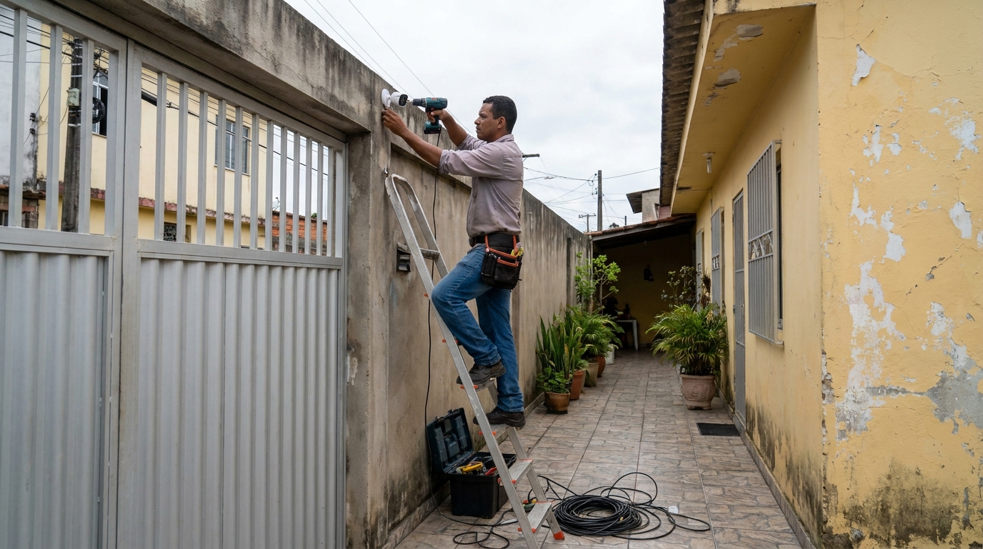 Passagem de Cabeamento em Americana‑SP